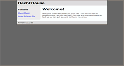 Desktop Screenshot of hechthouse.com