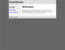 Tablet Screenshot of hechthouse.com